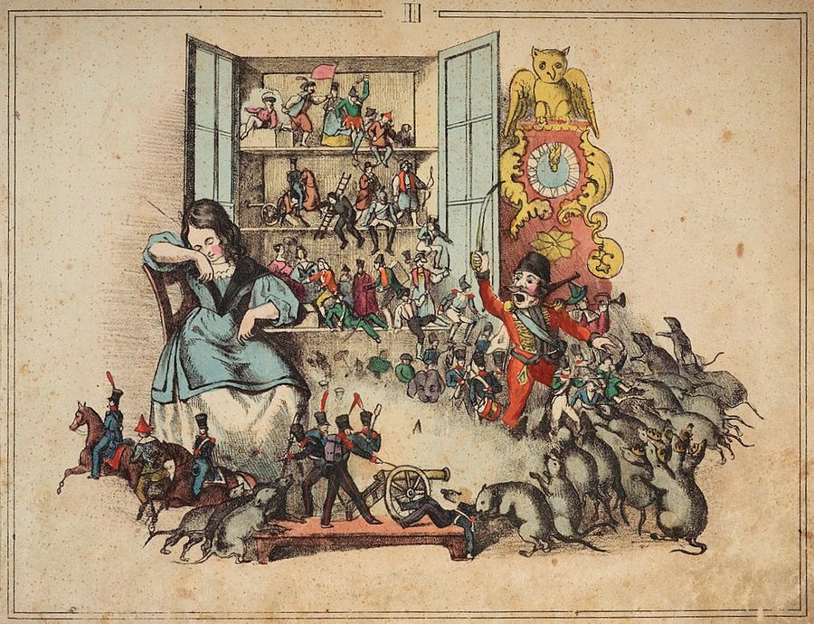 П.-К. Гайсслер, иллюстрация к сказке о Щелкунчике, 1840 г.