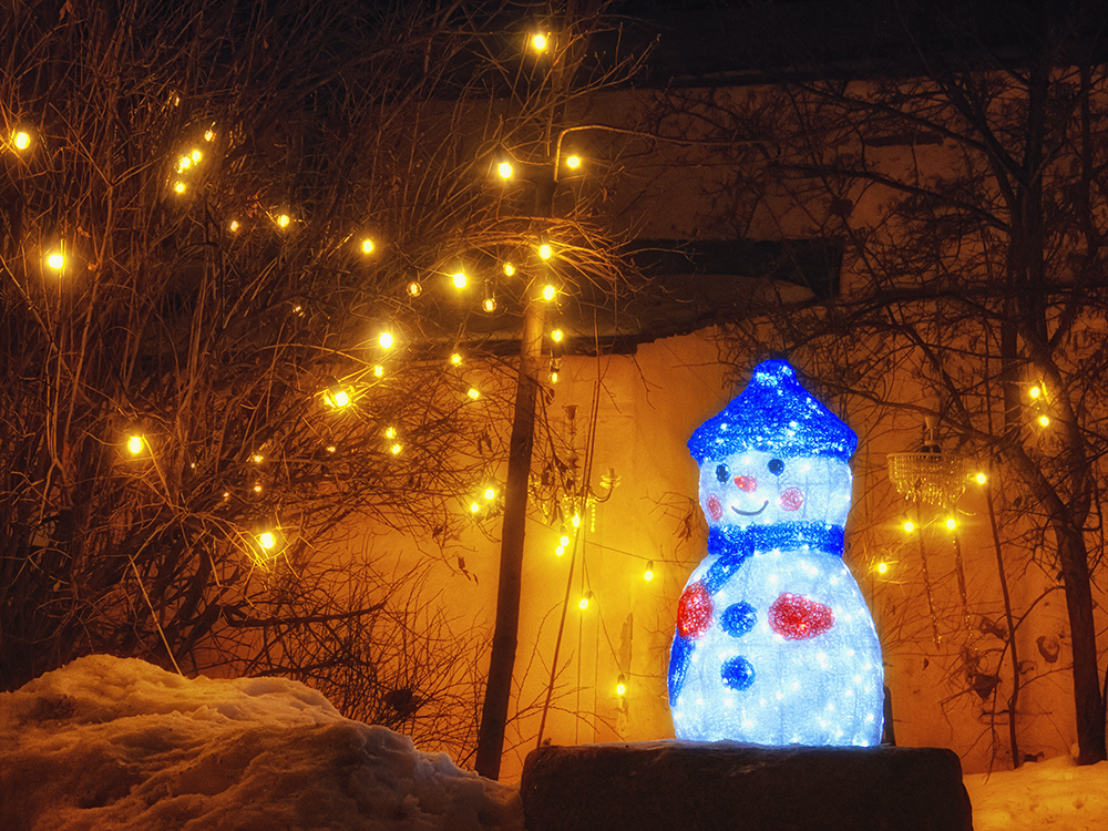 Снеговик в Гостином дворе. Фото: Ирина Иванова.