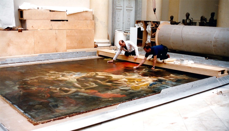 Фото: restoration.rusmuseum.ru / 1995 год. Реставрационные работы