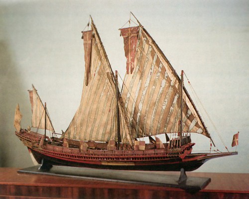 Модель мальтийской 26-баночной галеры второй половины XVIII в. Фото: navalmuseum.ru