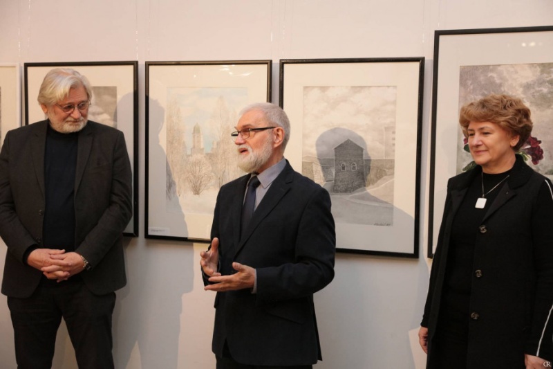 В музее Академии Штиглица открылась персональная выставка художника-графика Александра Пожванова