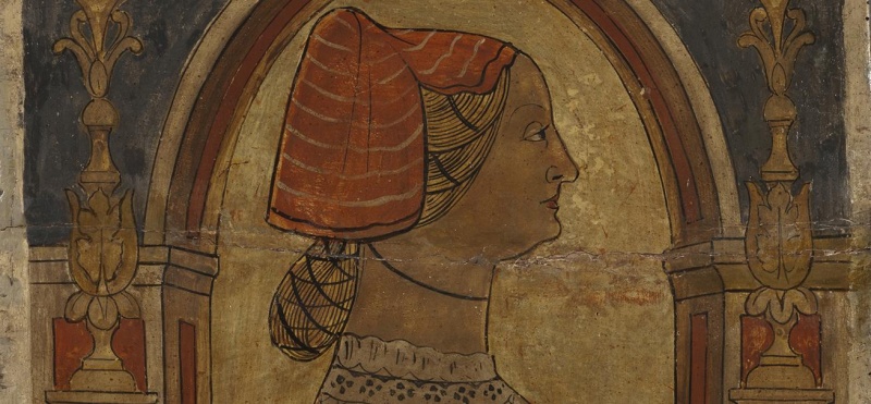 Обложка: портрет женщины в профиль. Неизвестный ломбардский художник. Италия. Дерево, темпера.