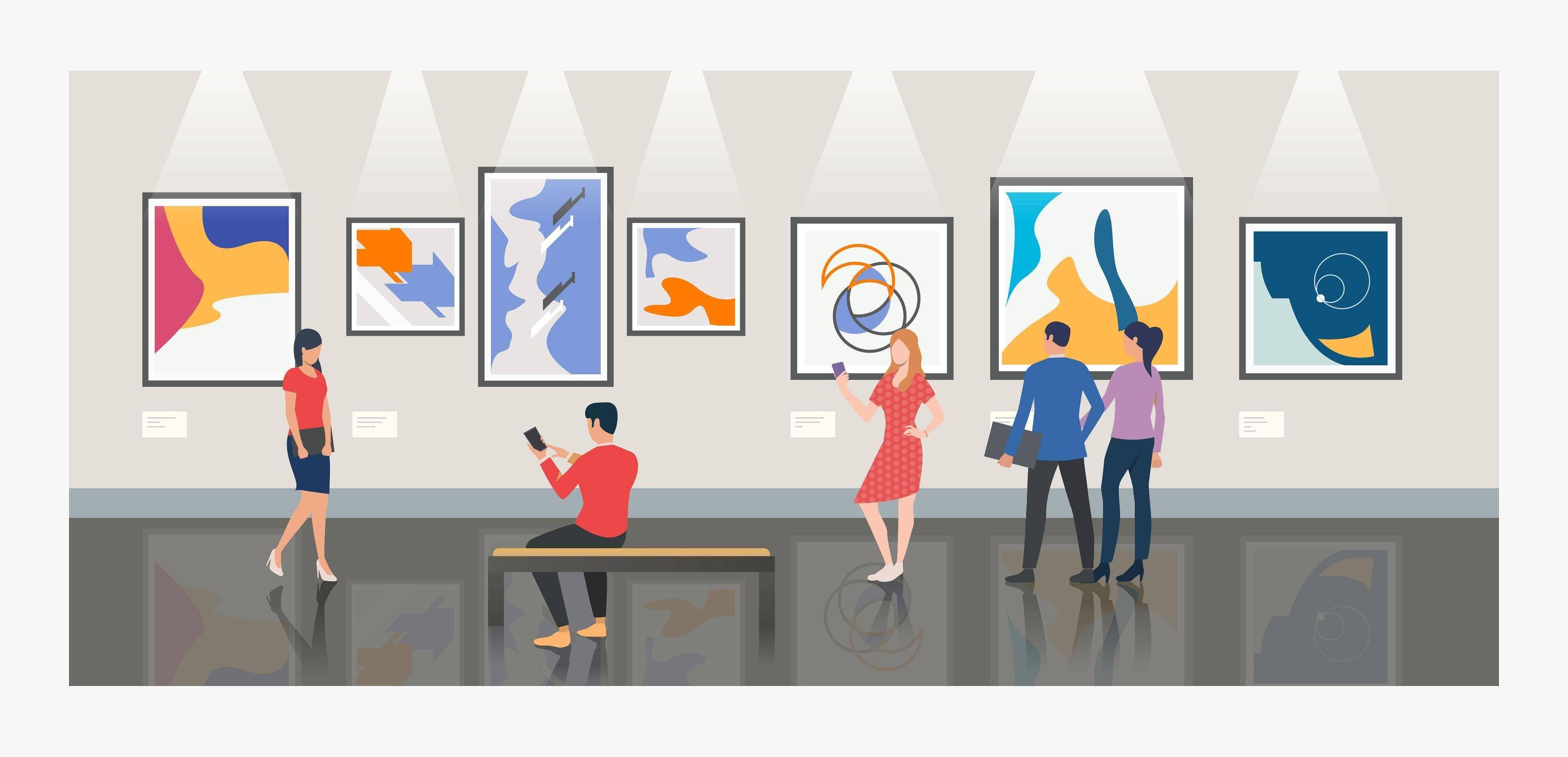 https://ru.freepik.com/free-vector/men-and-women-visiting-museum-or-art-gallery-illustration_4332400.htm#query=art%20gallery&position=3&from_view=search