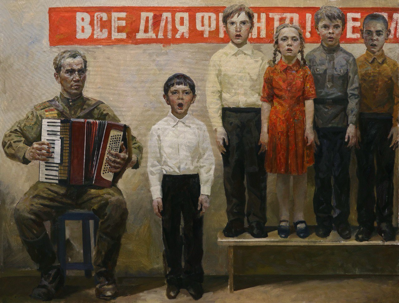 «Отечество» - выставка Александра Новосёлова в училище имени Рериха8