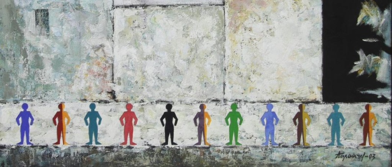 Обложка: Юрий Палайчев. Городской пейзаж (2003). Музей Фаберже. 