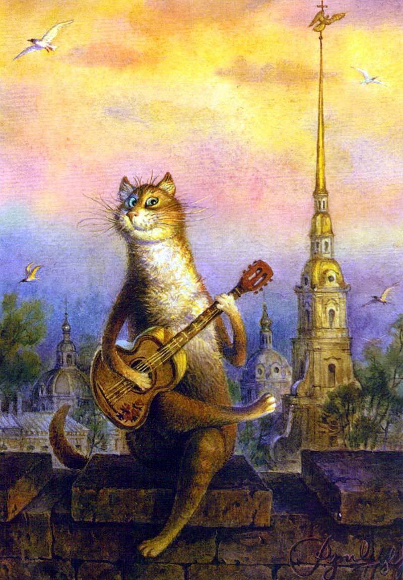 День кошки в России: живописная прогулка по Петербургу6