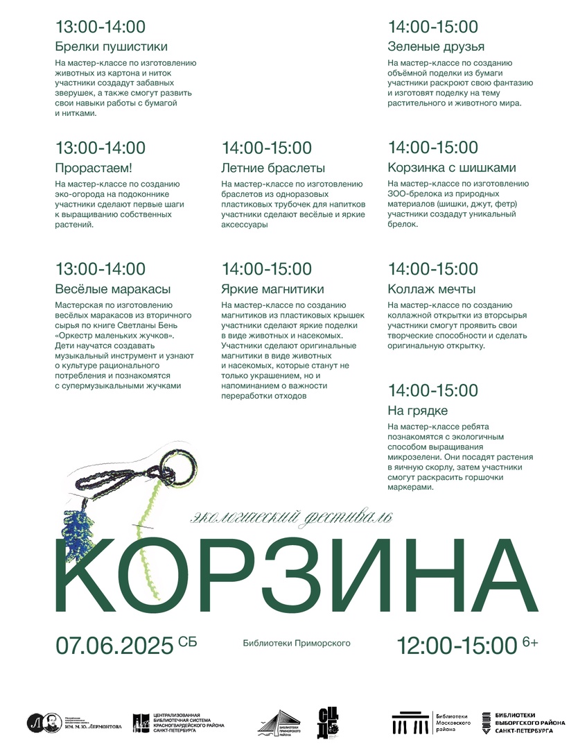 «Корзина» - самый зеленый фестиваль лета пройдет в Парке 300-летия Санкт-Петербурга3