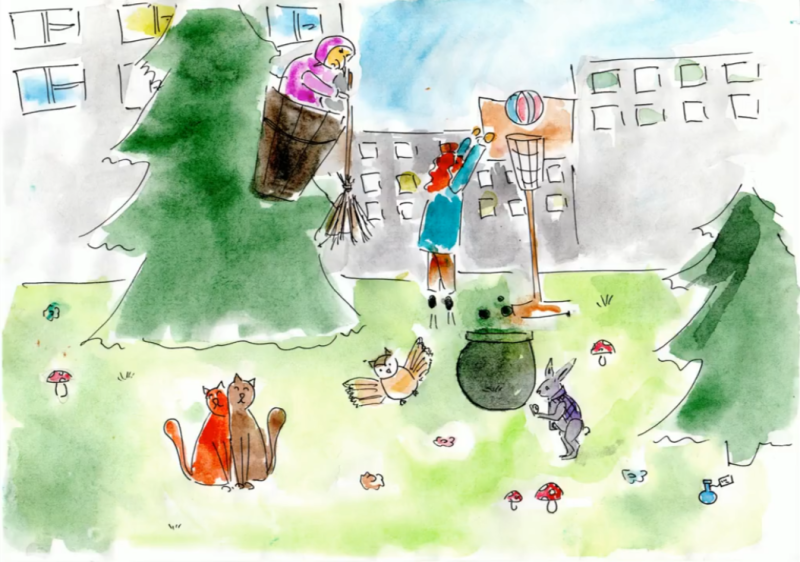 Город, где дома растут на деревьях