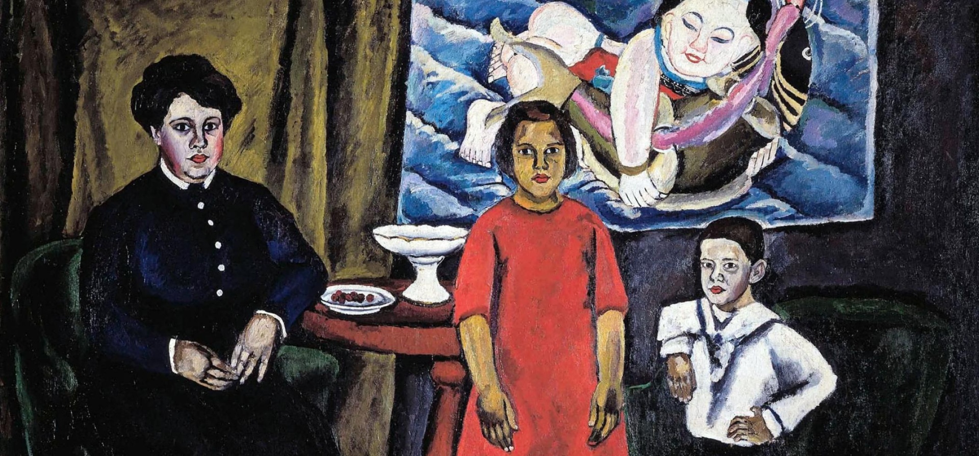 Обложка: П.П.Кончаловский. Семейный портрет (на фоне китайского панно). 1911.