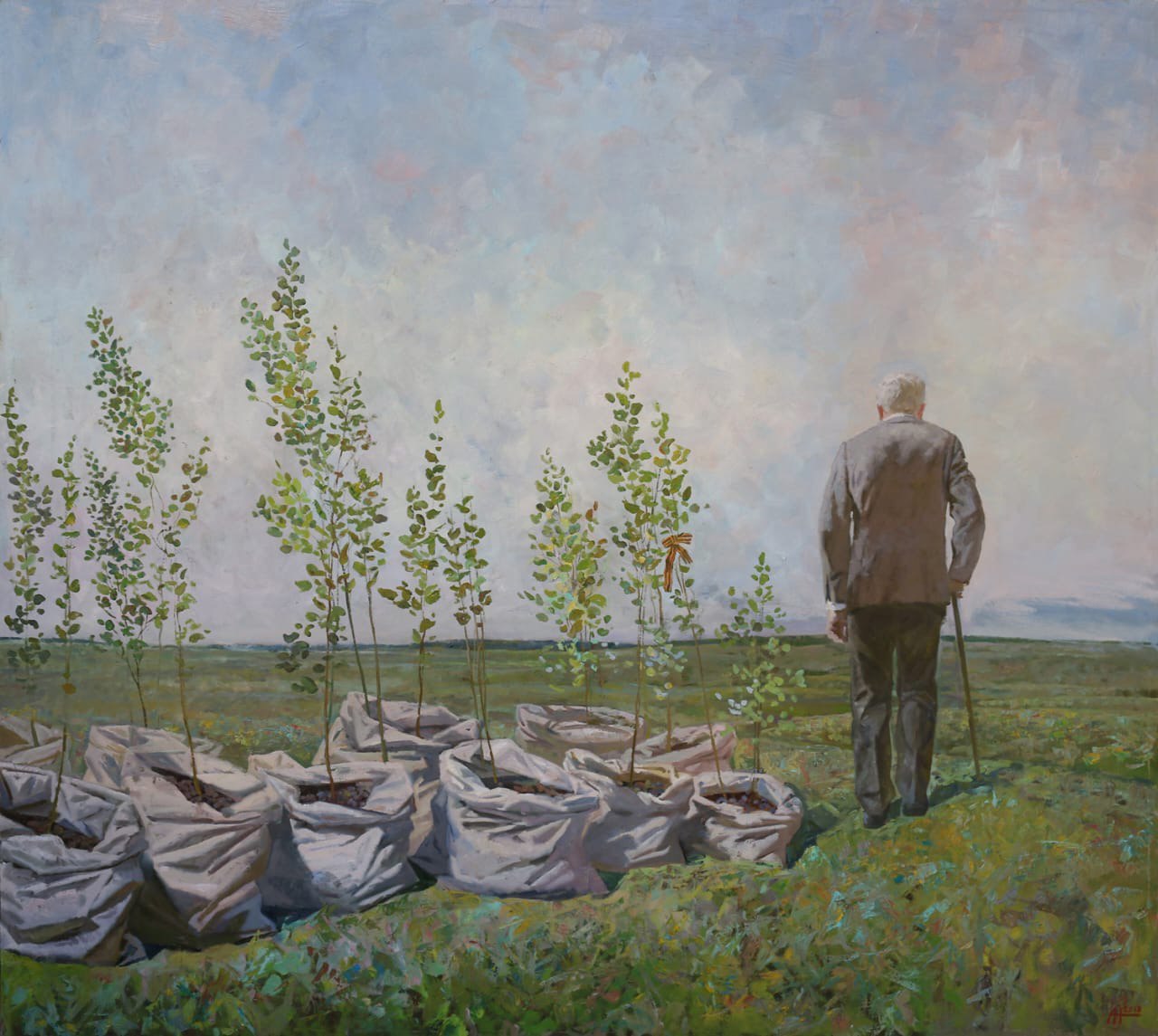 «Отечество» - выставка Александра Новосёлова в училище имени Рериха2