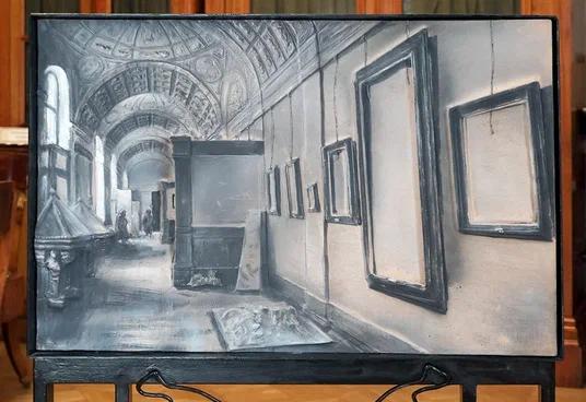 Обложка: Зимнему дворцу подарили керамическое панно «Блокадный Эрмитаж». Обложка: Зимнему дворцу подарили керамическое панно «Блокадный Эрмитаж».