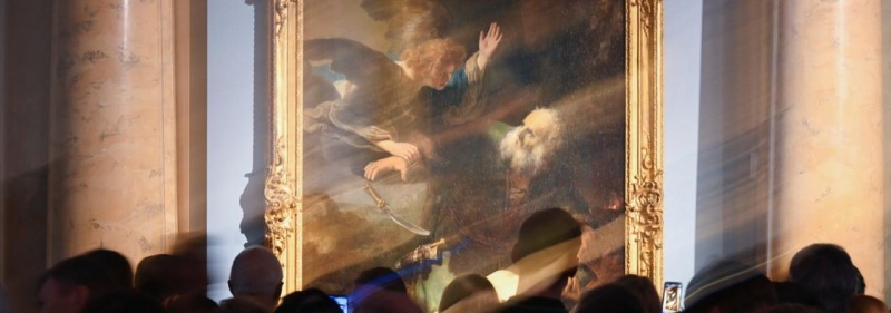 Обложка: «Рембрандт. «Жертвоприношение Авраама».  