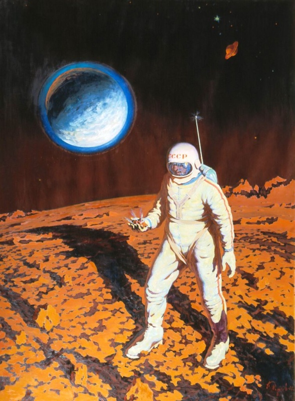 В Музее артиллерии презентуют неофициальные фотоснимки космонавтов и картину Петра Кривоногова 