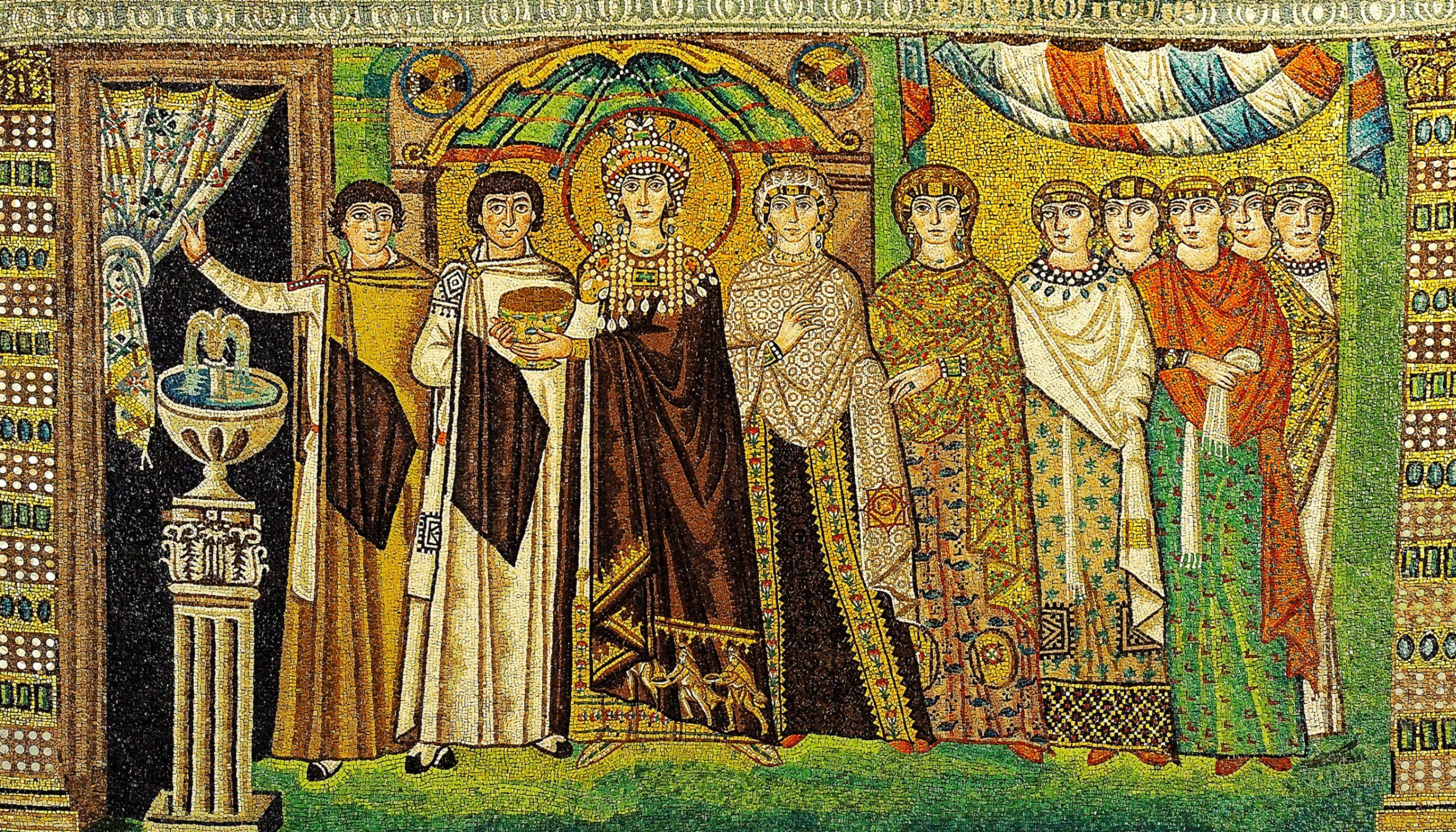 https://commons.wikimedia.org/wiki/File:Mosaic_of_Theodora_-_Basilica_San_Vitale_(Ravenna,_Italy).jpg