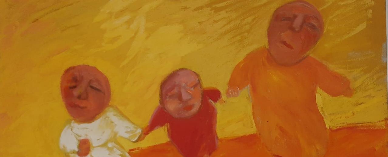 Обложка: Елена Фигурина «Прогулка 2». 2000. 