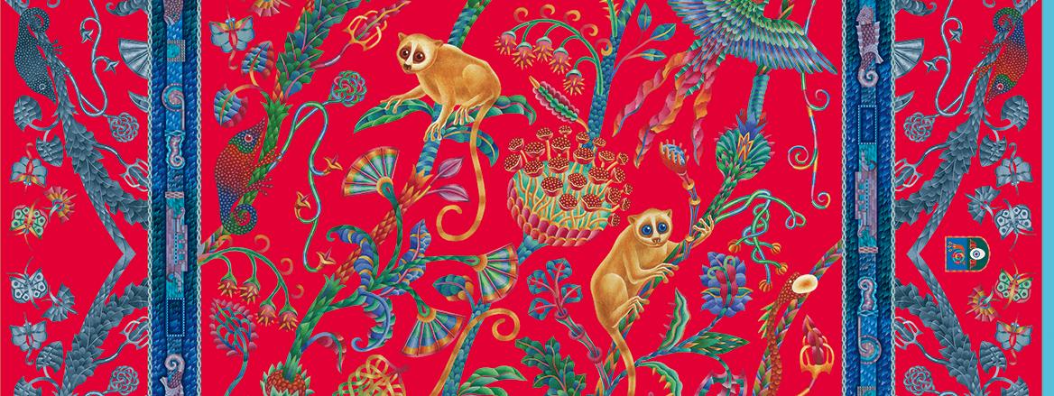 Обложка: Ля-муррия. Бумага, акварель. Печать на ткани. 2018.