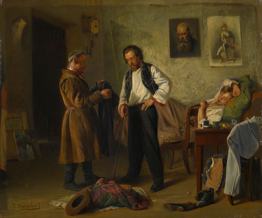 Vladimir_Makovsky_—_An_artist_selling_old_things_to_a_Tatar_man_(1865).jpg
