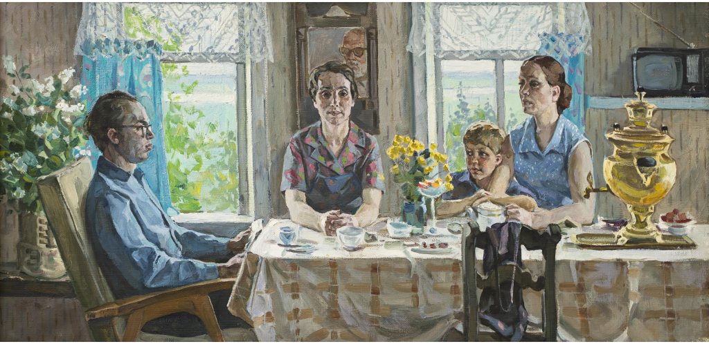 Рем Ермолин. «Семья». (1984). Правообладатель: Государственный Русский музей.