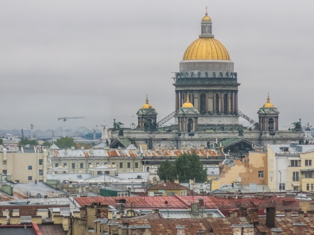 Исаакиевский собор. Крыши Петербурга. Фото: Ирина Иванова.