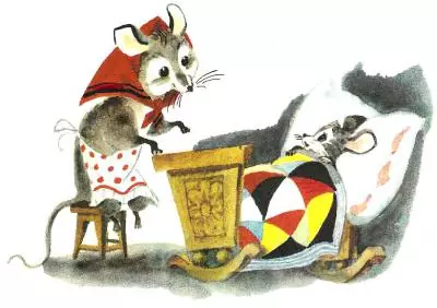 Иллюстрация из книги "Сказка о глупом мышонке"