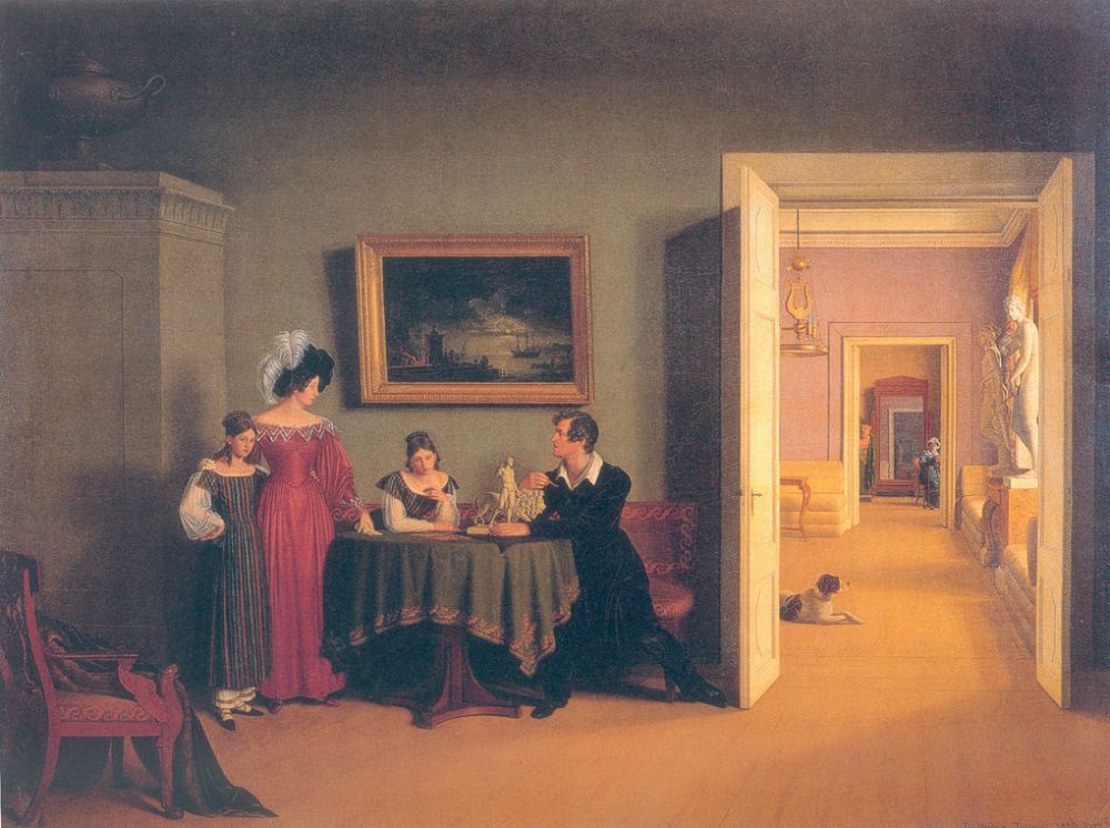 Ф.П.Толстой. Семейный портрет. 1830.