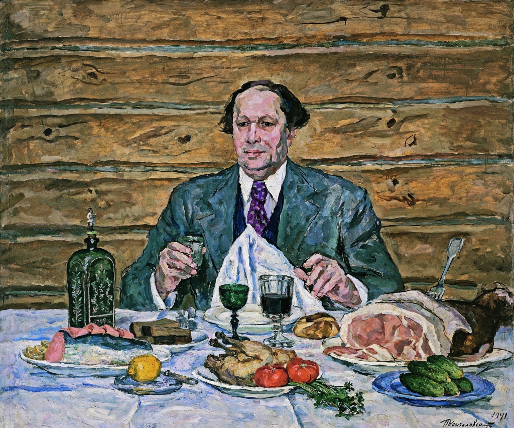 П.П. Кончаловский. А.Н. Толстой у меня в гостях. 1940-1941. П.П. Кончаловский. А.Н. Толстой у меня в гостях. 1940-1941.