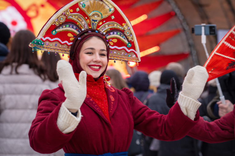Масленица в Петропавловской крепости. Фото Сергея Полякова-Готлиба, предоставлено пресс-службой Музея истории Санкт-Петербурга. Правообладатель: Музей истории Санкт-Петербурга.