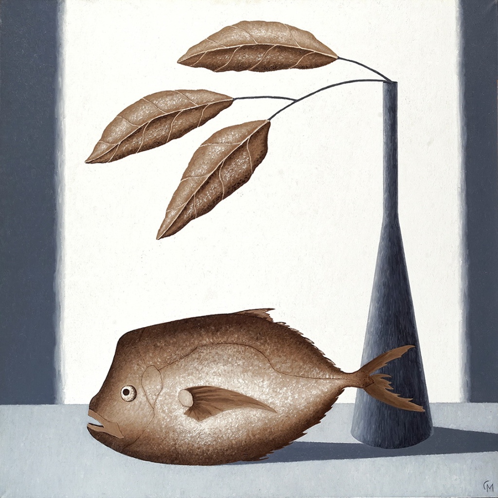 Натюрморт с рыбой и лавровым листом. 2016
