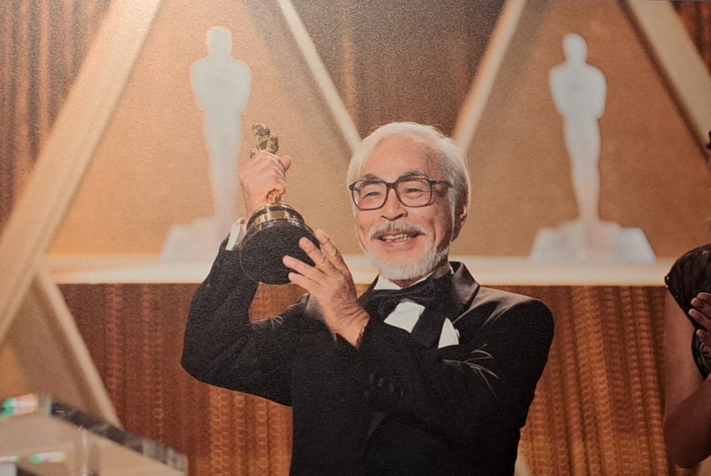 Хаяо Миядзаки получает Оскар за достижения в киноиндустрии (2014 г.)