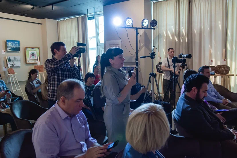 На мероприятии было много журналистов. Фото: Ирина Иванова. 