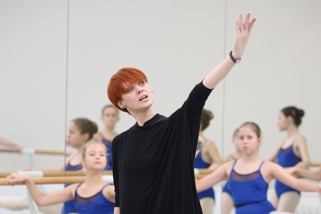 Ульяна Лопаткина на мастер-классе.