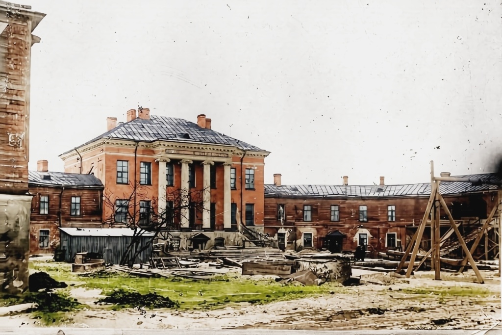 Усадьба в годы войны. Правообладатель: музей «Нарвская застава».