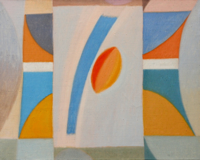 Оранжево-голубая дополнительность светоносность цвета. 1982. Х. м. 40х50.JPG