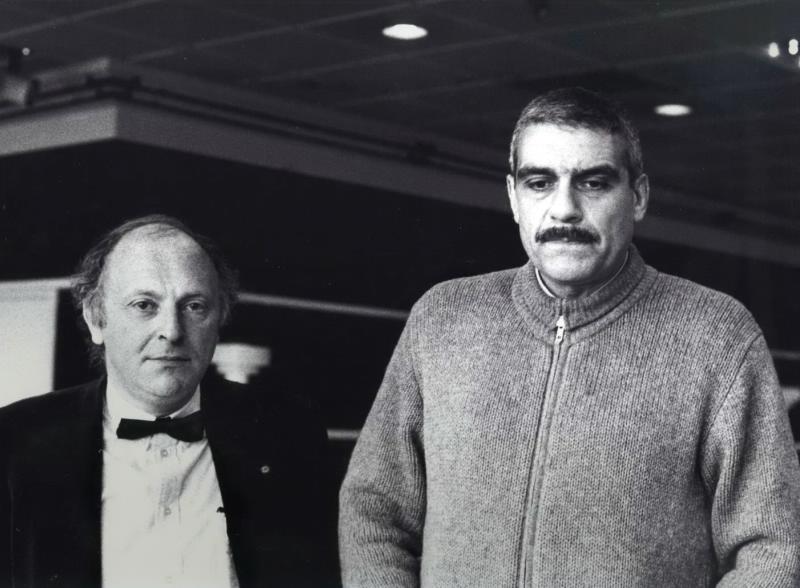 Иосиф Бродский (слева) и Сергей Довлатов (справа), 1985г. Правообладатель: Нина Аловерт / ГОМЗ истории Дальнего Востока имени В.К. Арсеньева.