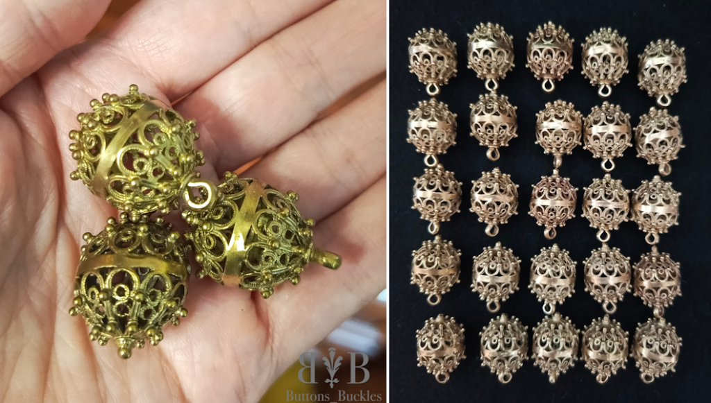 Пуговица «Шипы». Копия пуговицы XVII-XVIII вв.