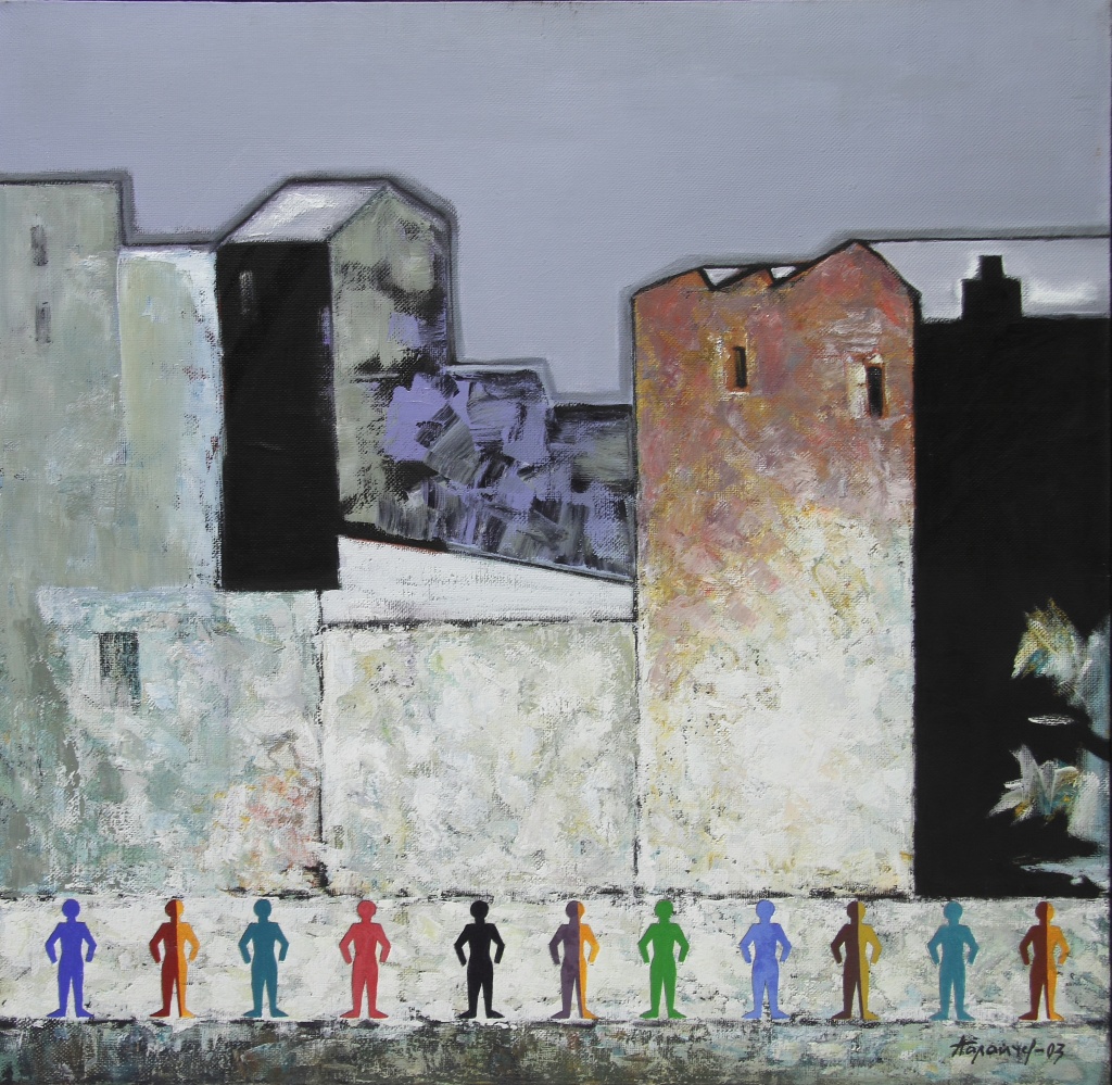 Юрий Палайчев. Городской пейзаж (2003).