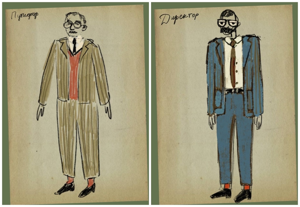 Робер Путифар - главный герой спектакля (слева). Директор школы (справа). Предоставлено пресс-службой Кукольного театра сказки. Робер Путифар - главный герой спектакля (слева). Директор школы (справа). Предоставлено пресс-службой Кукольного театра сказок.