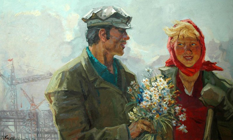 Виктор Куделькин «Камазовцы». Правообладатель: Государственный музей изобразительных искусств Республики Татарстан (Казань). Виктор Куделькин «Камазовцы». Правообладатель: Государственный музей изобразительных искусств Республики Татарстан (Казань).