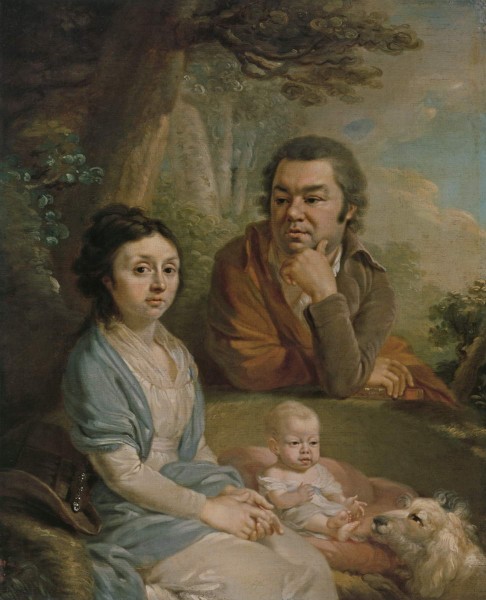 Владимир Боровиковский. Портрет семьи Небольсиных (Конец 1790-х). Правообладатель: Русский музей.