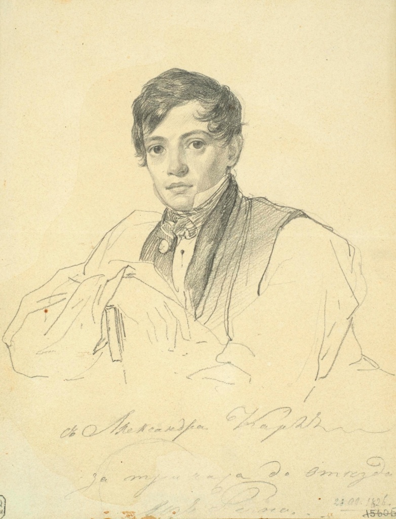 Карр Брюллов. Портрет брата Александра. 1826.