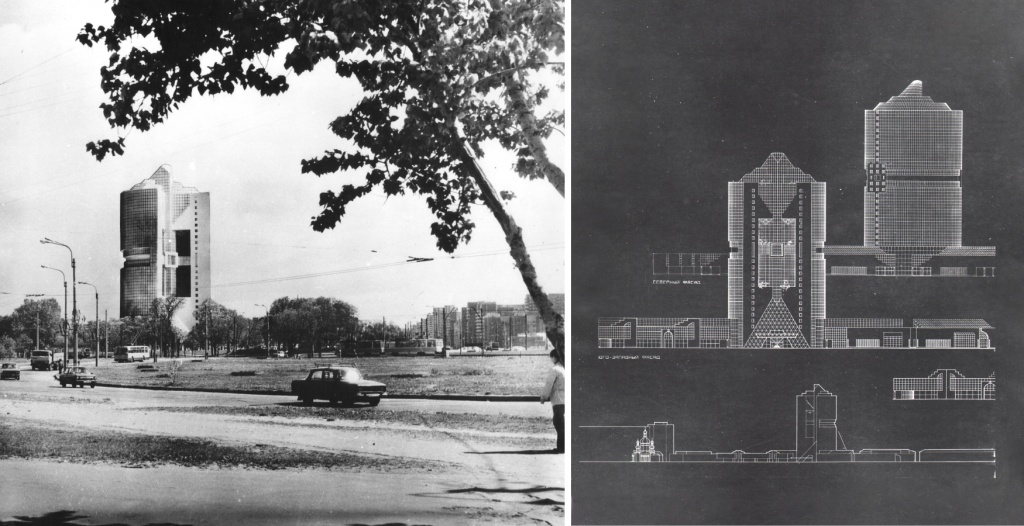 С начала 1970-х годов на протяжении целого десятилетия архитектор работает над крупным градостроительным проектом — ансамблем площади Мужества в Ленинграде. 