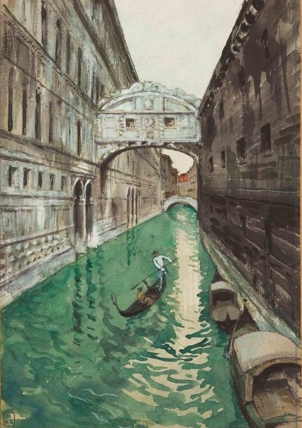 Бенуа А. Н. Венеция. 1927. Бумага, акварель, белила