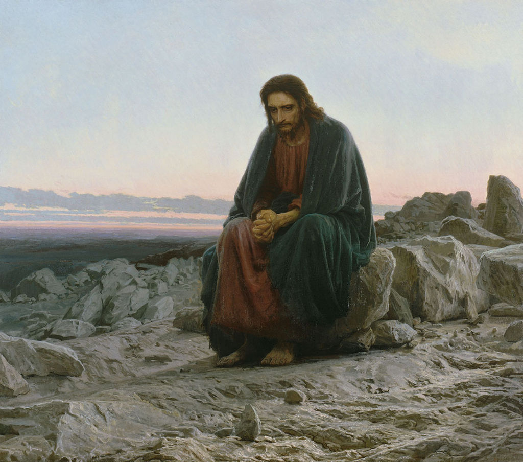 Иван Крамской «Христос в пустыне», 1872. Фото: Третьяковская галерея, my.tretyakov.ru.