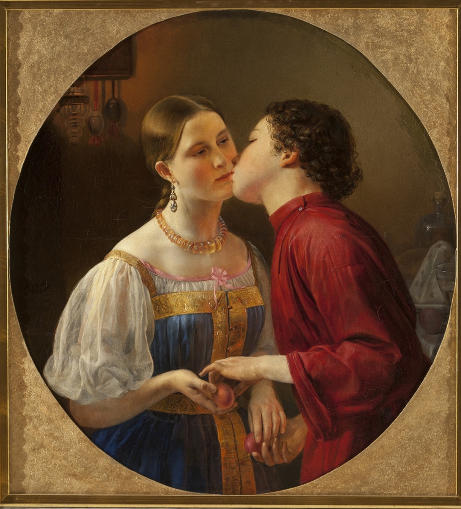 Фаддей Горецкий. «Христосование».1850. Правообладатель: Русский музей.