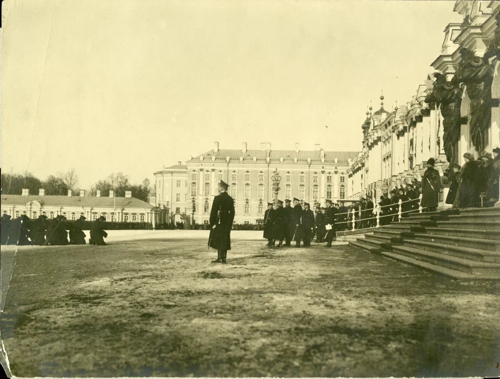 Смотр молодых матросов Гвардейского и Второго флотского экипажа. 1914. 