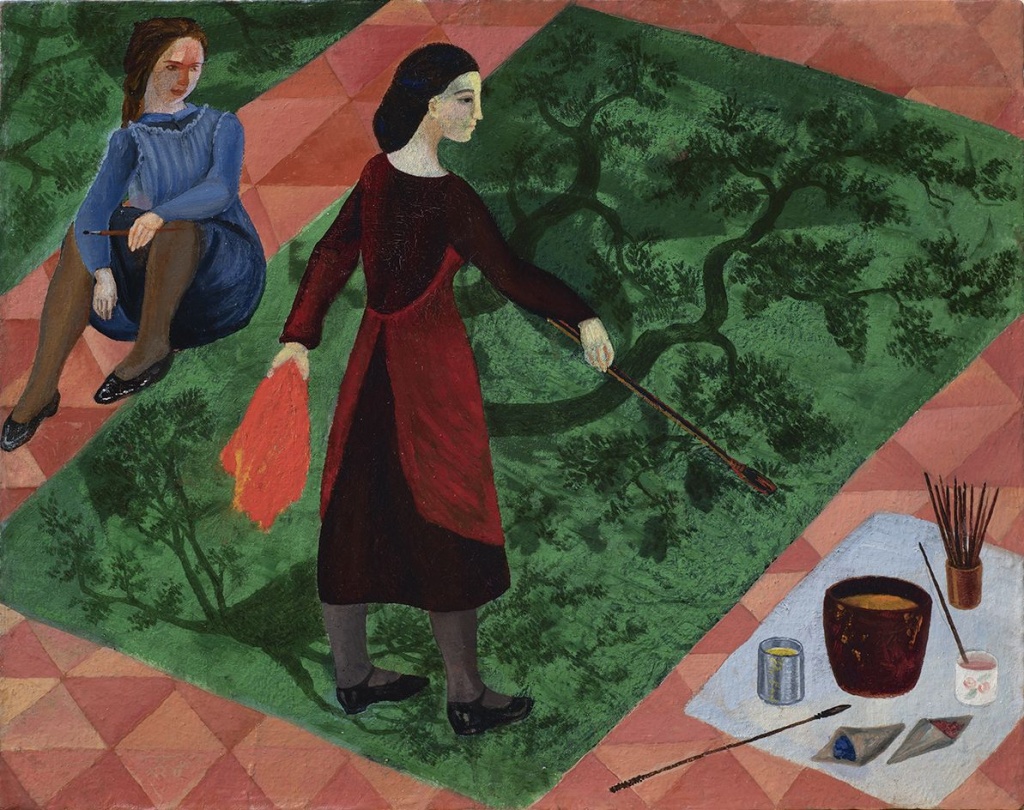 Глебова Т.Н. Две художницы. 1939. 