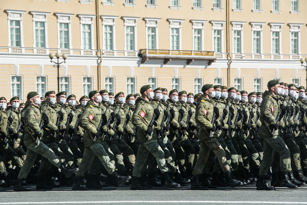 Репетиция военного парада в 2021 году. Фото: Ирина Иванова.