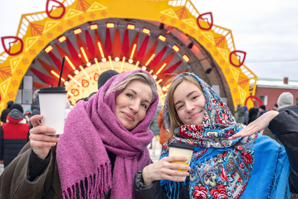 Масленица в Петропавловской крепости. Фото Сергея Полякова-Готлиба предоставлено пресс-службой Музея истории Санкт-Петербурга. Правообладатель: Музей истории Санкт-Петербурга.
