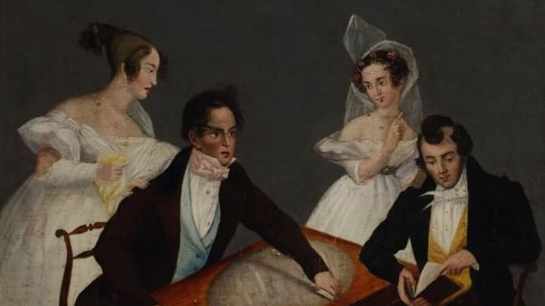 Неизвестный художник «Игра в карты» (фрагмент). Первая половина XIX века. Пермская Государственная художественная галерея. Источник: Культура.рф. НЕИЗВЕСТНЫЙ ХУДОЖНИК. ИГРА В КАРТЫ (ФРАГМЕНТ). ПЕРВАЯ ПОЛОВИНА XIX. ПЕРМСКАЯ ГОСУДАРСТВЕННАЯ ХУДОЖЕСТВЕННАЯ ГАЛЕРЕЯ, ПЕРМЬ.jpg