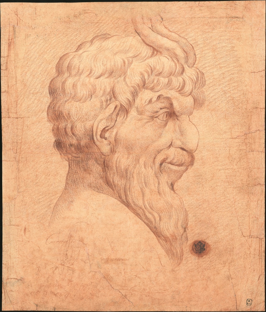 Неизвестный художник, «Мужская голова», XVIII век..jpg